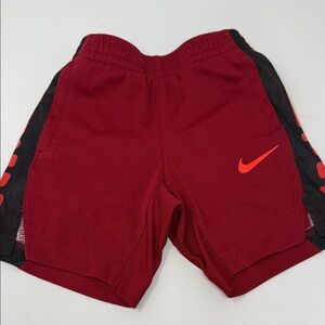 Nike Boys' Maroon Athletic Shorts with Swoosh pockets.elastic waist size 4T
